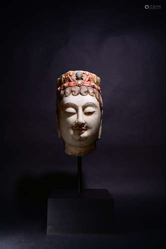 A CHINESE BUDDHA'S HEAD