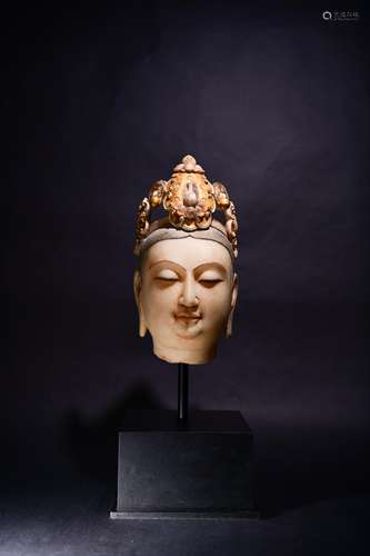 A CHINESE BUDDHA'S HEAD