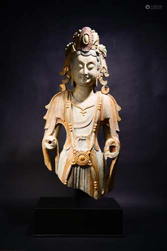 CHINESE LIMESTONE FIGURE OF BUDDHA