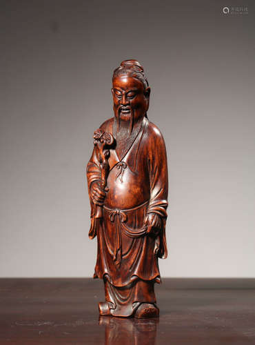 Chinese Hardwood Carved Figurine