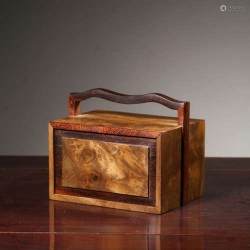 Chinese Hardwood Carrying Box, Republic Period