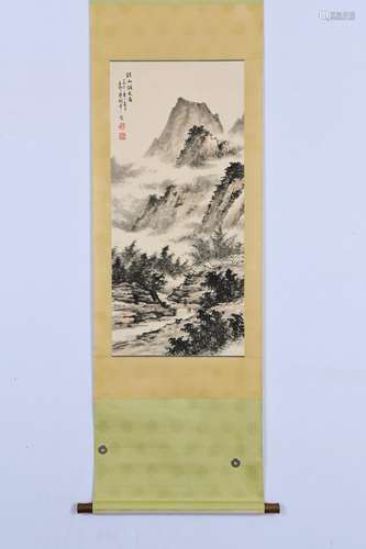 CHINESE LANDSCAPE SCROLL PAINTING