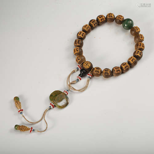 CHINESE CHENXIANG PRAYER BEADS BRACELET