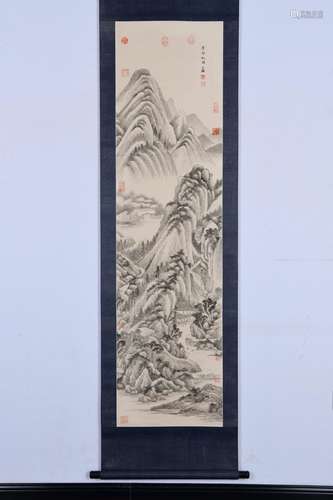 CHINESE LANDSCAPE SCROLL PAINTING