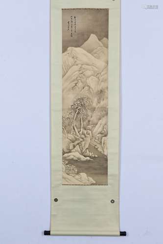 CHINESE LANDSCAPE SCROLL PAINTING