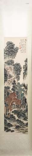 CHINESE LANDSCAPE SCROLL PAINTING