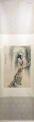 CHINESE INK AND COLOR SCROLL PAINTING, ZHANG DAQIA