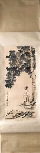 CHINESE INK AND COLOR SCROLL PAINTING, ZHANG DAQIA