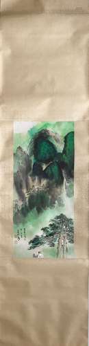 CHINESE INK AND COLOR SCROLL PAINTING, ZHANG DAQIA