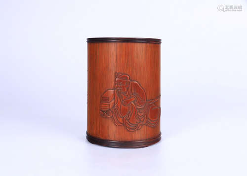 CHINESE BAMBOO BRUSH POT