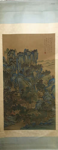 CHINESE LANDSCAPE SCROLL PAINTING