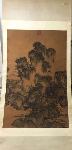 CHINESE LANDSCAPE SCROLL PAINTING