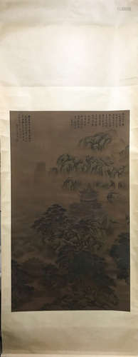 CHINESE LANDSCAPE SCROLL PAINTING