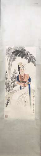 CHINESE INK AND COLOR SCROLL PAINTING, ZHANG DAQIA