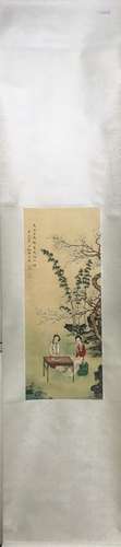 CHINESE INK AND COLOR SCROLL PAINTING