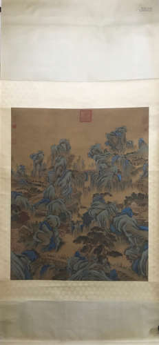CHINESE LANDSCAPE SCROLL PAINTING