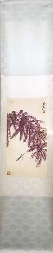 CHINESE INK AND COLOR SCROLL PAINTING