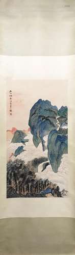 CHINESE LANDSCAPE SCROLL PAINTING