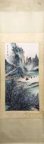 CHINESE LANDSCAPE SCROLL PAINTING