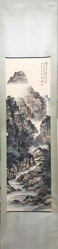 CHINESE LANDSCAPE SCROLL PAINTING