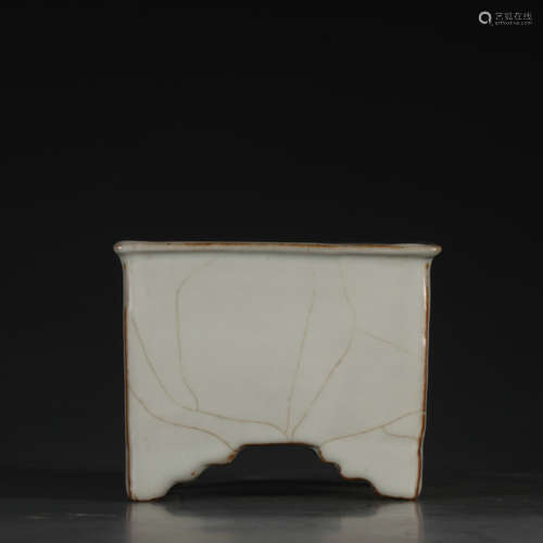 CHINESE CRACKLE GLAZED PORCELAIN PLANTERS