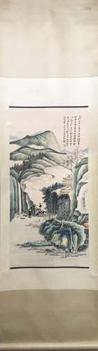 CHINESE LANDSCAPE SCROLL PAINTING, ZHANG DAQIAN MA