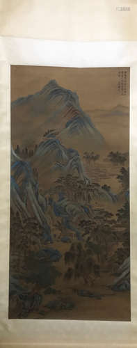 CHINESE LANDSCAPE SCROLL PAINTING