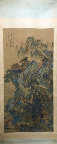 CHINESE LANDSCAPE SCROLL PAINTING