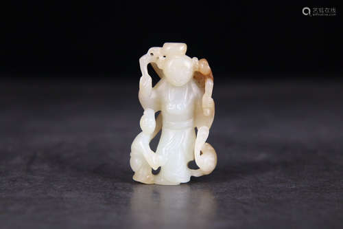 CHINESE JADE CARVED FIGURINE