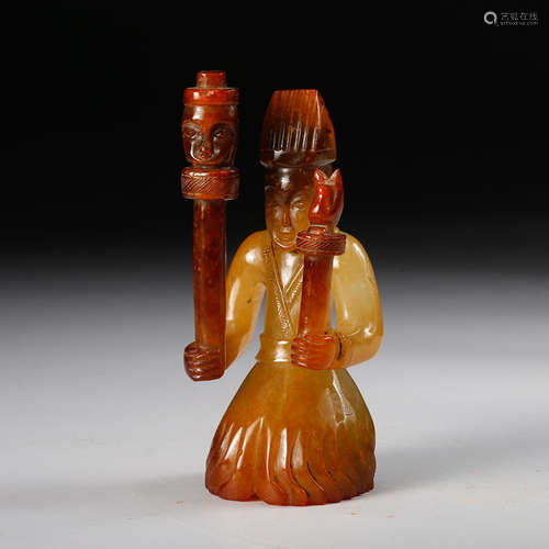 CHINESE JADE FIGURINE