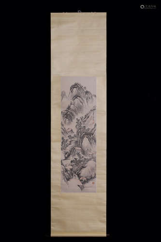 CHINESE LANDSCAPE SCROLL PAINTING