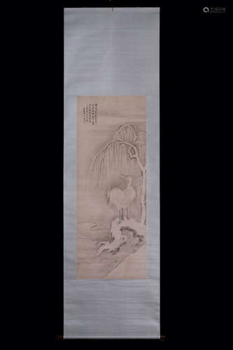 CHINESE LANDSCAPE SCROLL PAINTING