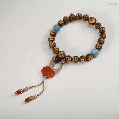 CHINESE CHENXIANG WOOD PRAYER BEADS