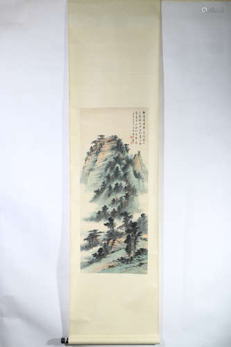 CHINESE LANDSCAPE SCROLL PAINTING