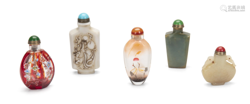 A group of Chinese snuff bottles