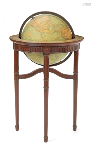 A Replogle standing library globe