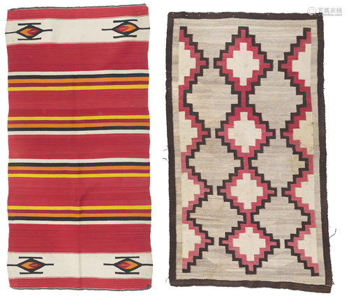 Two Navajo regional rugs