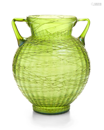 A Loetz iridescent glass vase