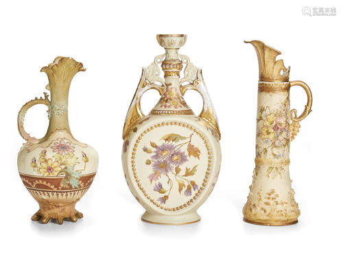 Three Art Nouveau vases