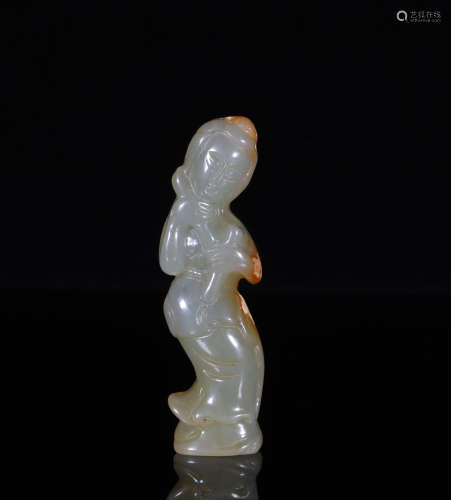 Carved Jade Figure Han Style