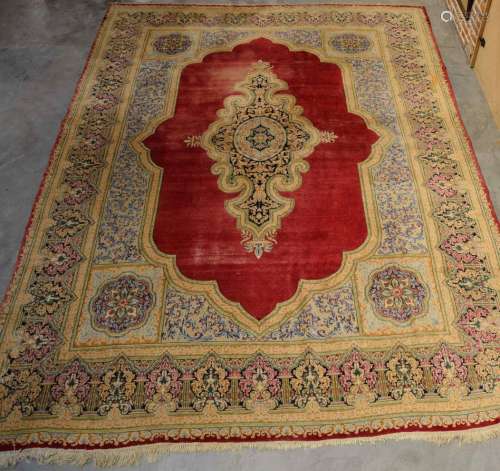 柯尔曼地毯（棉经纬，毛绒），东南波斯，约1940-1950年。被称为