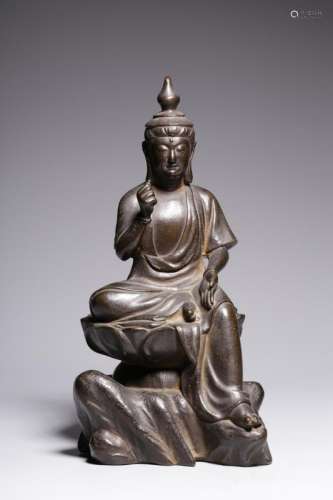 The Qing Dynasty, Avalokitesvara Bronze Statue with Box