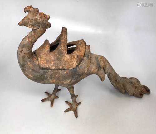 Ming Dynasty, Metal Peacock Burner