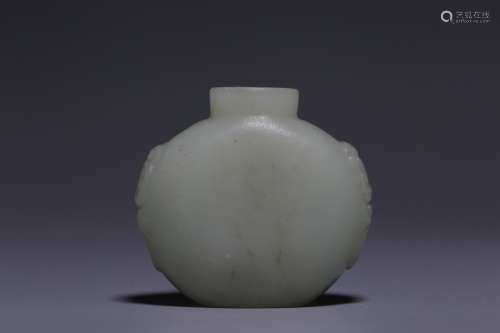 The Qing Dynasty, Hetian Jade Snuff Bottle