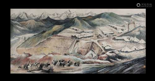 Shi Lu, Stone Quarry Painting
