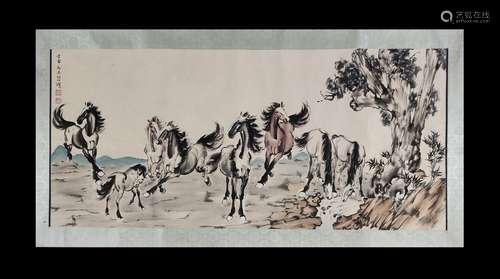 Xu Beihong, Horses Painting