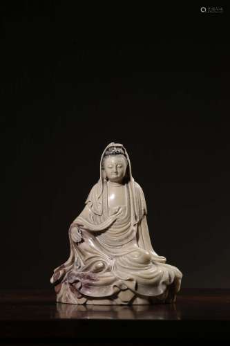 The Qing Dynasty, Avalokitesvara Shoushan Stone Carving Ornament