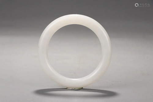 HETIAN WHITE JADE BANGLE