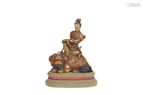 SHOUSHAN TIANHUANG STONE FIGURE OF GUANYIN