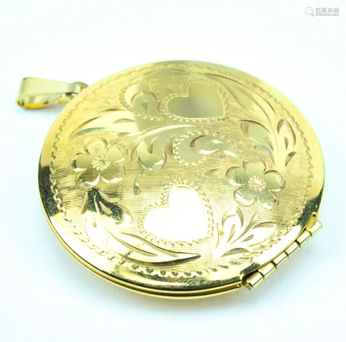 Vintage Gold Filled Scrollwork Locket